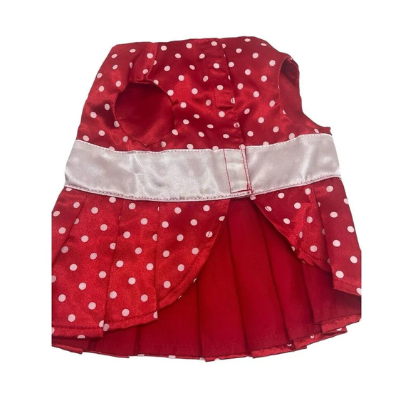 BUILD A BEAR RED POLKA DOT DRESS & RED SHOES - Picture 3 of 14